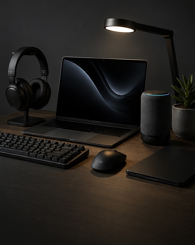 Tech & home edit — a calm, cable-free desk setup